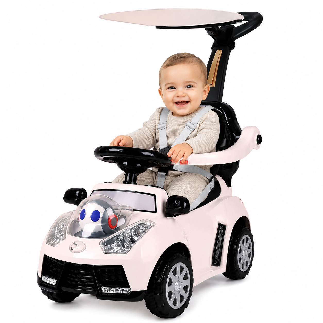 Carro montable de Impulso para Niños con Guía y Sonidos - Imagen 3