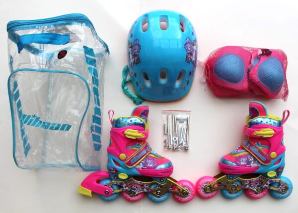 Patines semi prosionales 2 en 1 para niñas - Imagen 6