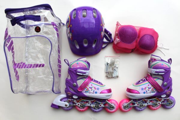 Patines semi prosionales 2 en 1 para niñas - Imagen 2
