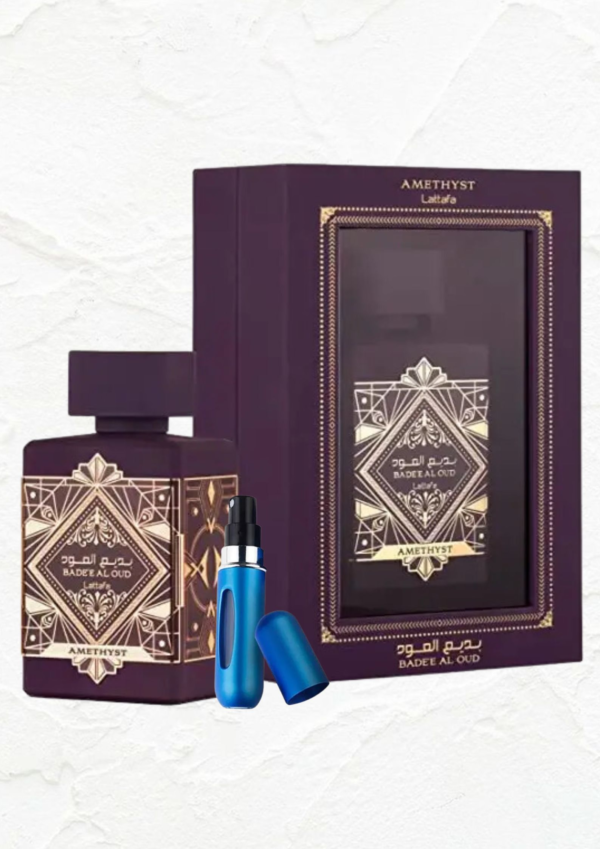 Lattafa Amethyst Estuche 1.1 + Perfumero gratis