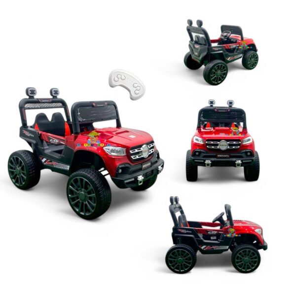 Carro Montable  Electrico Recargable Niño Llantas Goma 1 a 5 Años