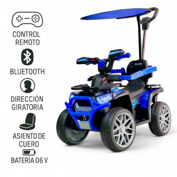 Carro Paseador Eléctrico Niños Control Remoto 1 a 4 años