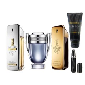Promo Caballero X3 – One Million Lucky, Invictus, One Million + Perfumero Recargable + Crema Perfumada 200ml