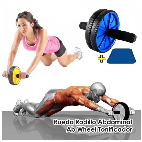Rueda Abdominal Tapete De Ejercicio - Imagen 2