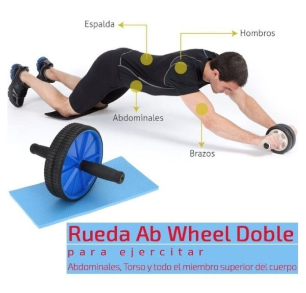 Rueda Abdominal Tapete De Ejercicio - Imagen 3
