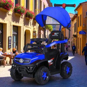 Coche Eléctrico Infantil 12V Con Sonidos Control Remoto