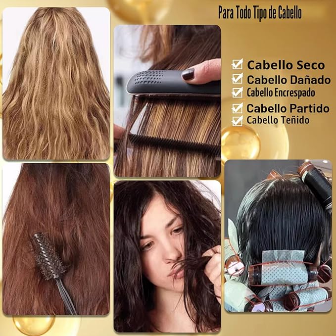 Serum capilar con queratina importado de EE. UU. – Cápsulas nutritivas anti-frizz - Imagen 3