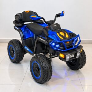 Cuatrimoto Mediana Todoterreno 12V con 4 Motores, Bluetooth y Asiento en Cuero