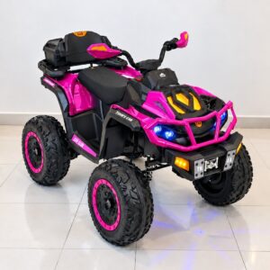 Cuatrimoto Mediana Todoterreno 12V con 4 Motores, Bluetooth y Asiento en Cuero