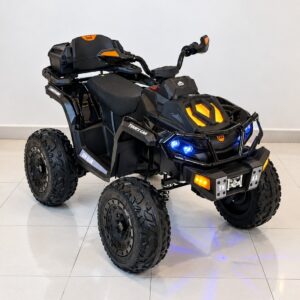 Cuatrimoto Mediana Todoterreno 12V con 4 Motores, Bluetooth y Asiento en Cuero