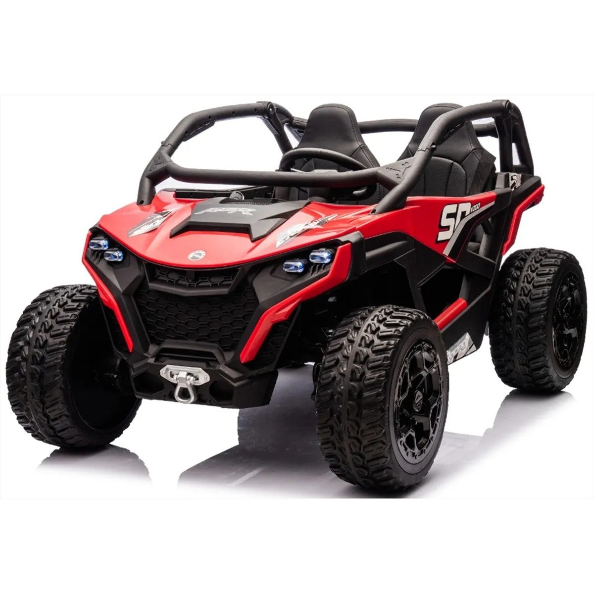 Carro Eléctrico Infantil 24V con 4 Motores, Control Remoto y Puesto para 2 Niños - Imagen 4