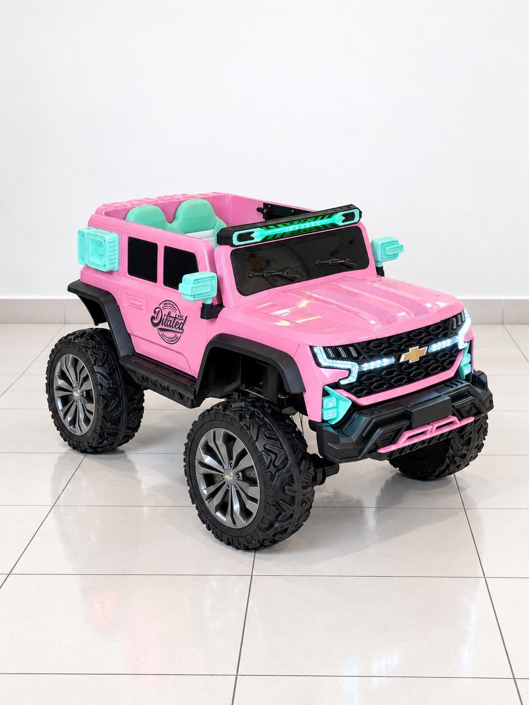 Carro Eléctrico Infantil Chevrolet 12V con Bluetooth, USB y Asiento en Cuero - Imagen 2