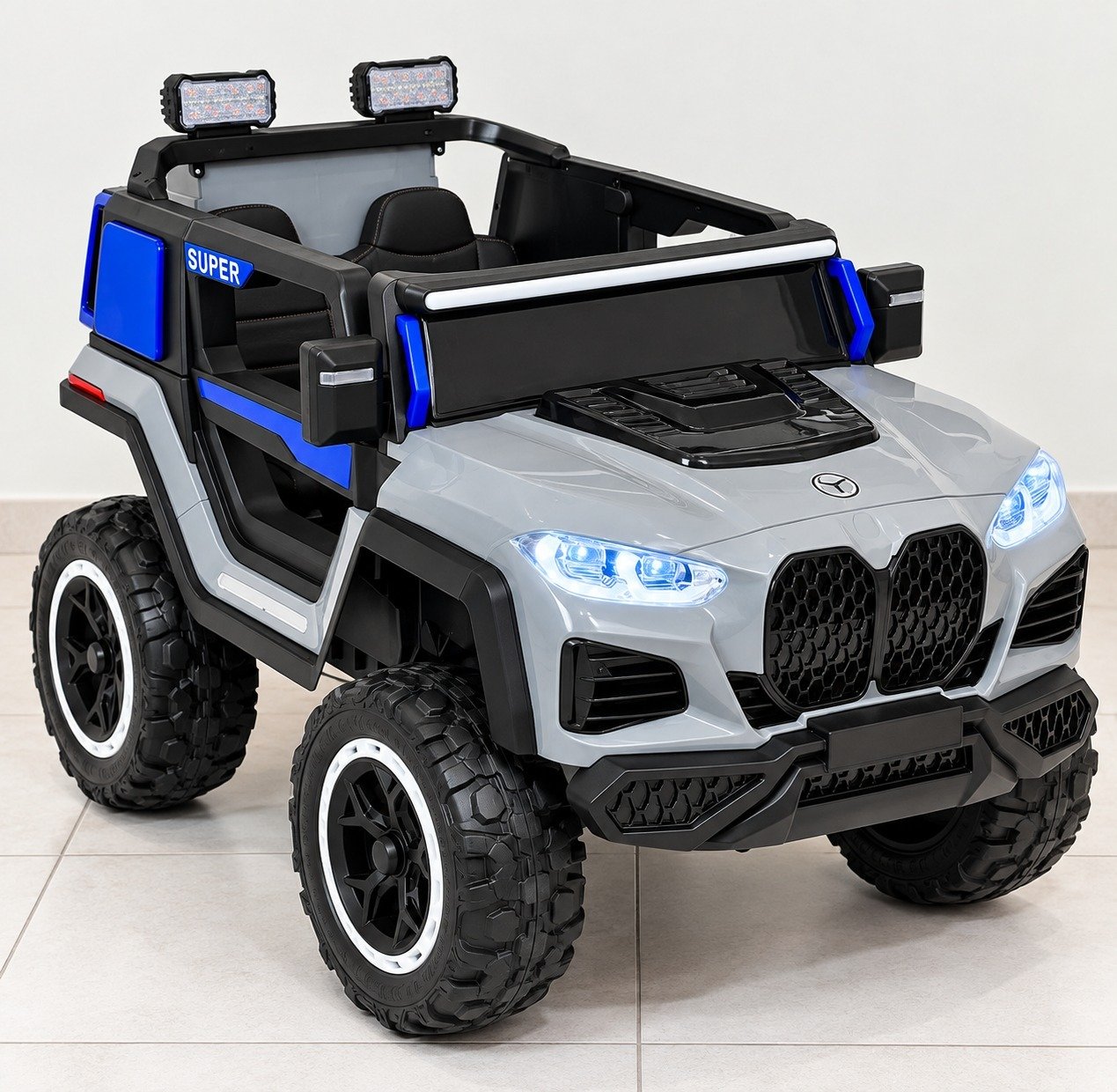 Carro Eléctrico Infantil BXW-X5 12V con 4 Motores, Bluetooth y Control Remoto - Imagen 2