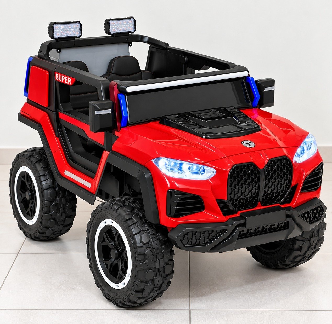 Carro Eléctrico Infantil BXW-X5 12V con 4 Motores, Bluetooth y Control Remoto - Imagen 2