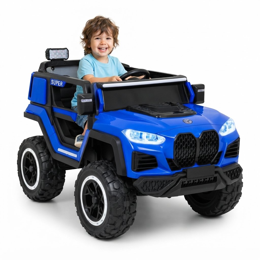 Carro Eléctrico Infantil BXW-X5 12V con 4 Motores, Bluetooth y Control Remoto