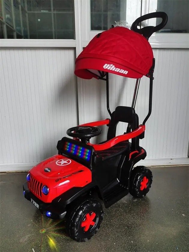 Carro Paseador Rubicon 3 en 1 Giratorio con Capota y Luces LED para Niños 1–4 Años - Imagen 4