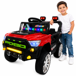 Carro Eléctrico Infantil 12V Control Remoto y Luces LED