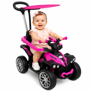 Cuatrimoto montable eléctrica Control Remoto - ROSADO