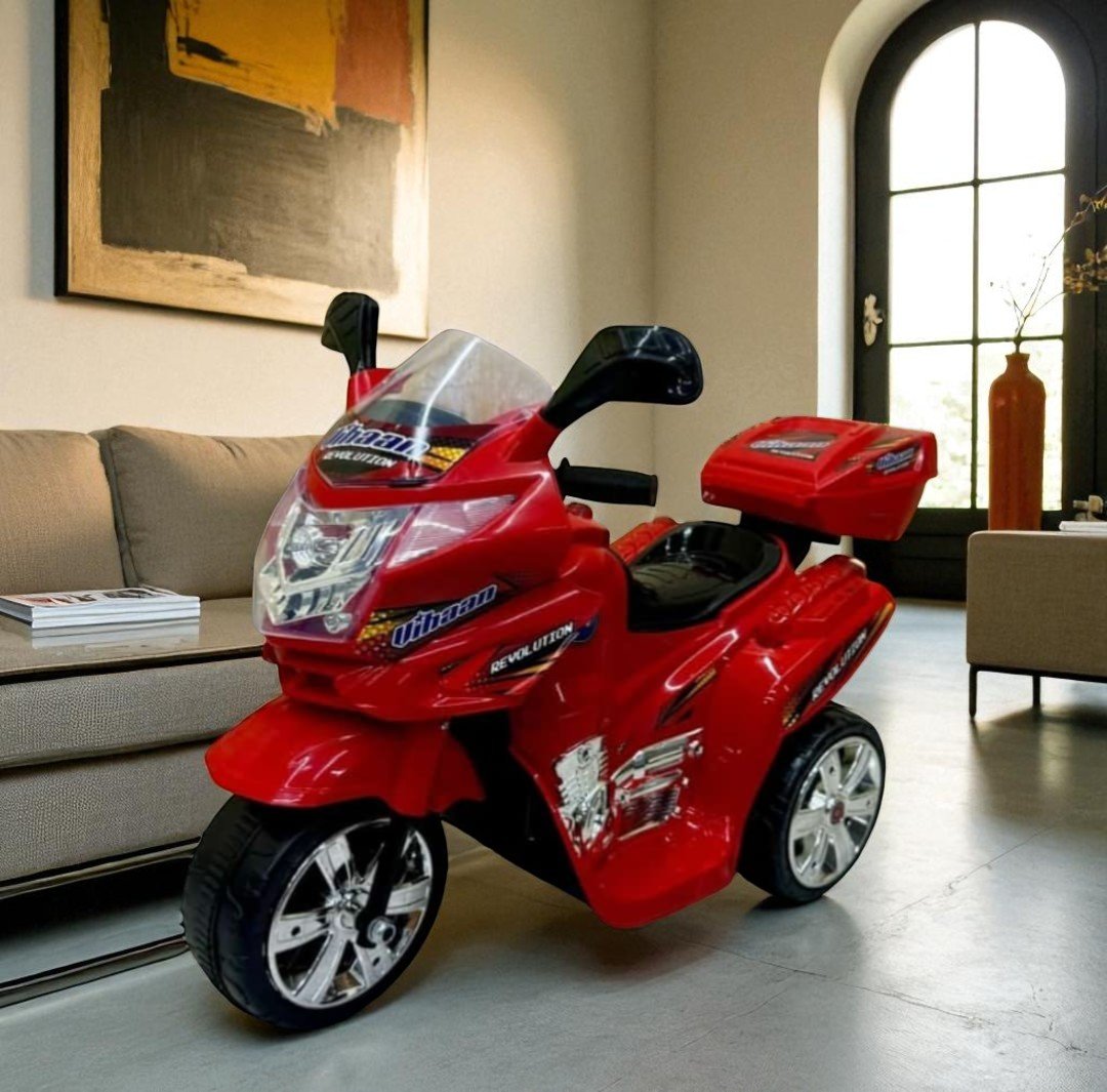 Trimoto Eléctrica Infantil 6V con Bluetooth, Luces LED y Baúl Trasero - Imagen 3