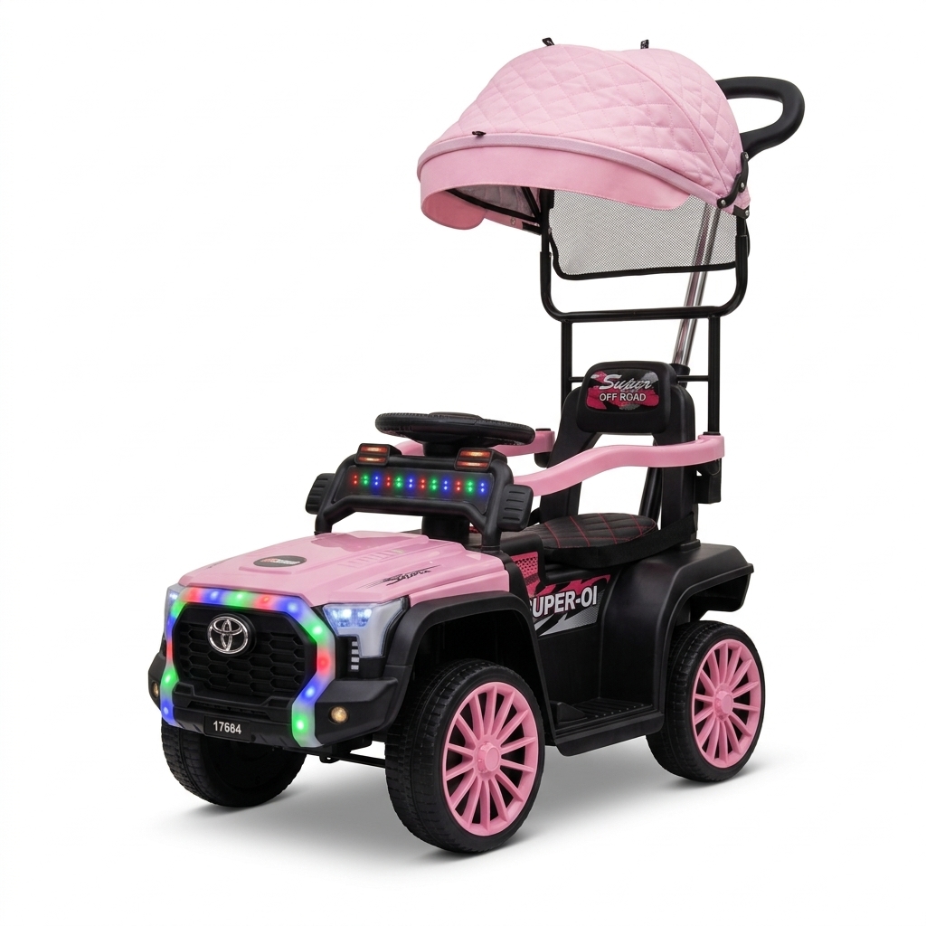 Super Carro Montable Eléctrico Toyota con Control Remoto - Luces led - Imagen 14