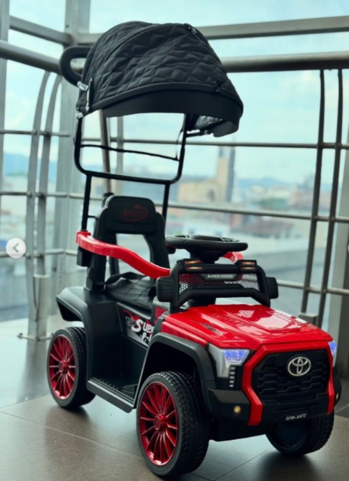 Super Carro Montable Eléctrico Toyota con Control Remoto - Luces led - Imagen 10
