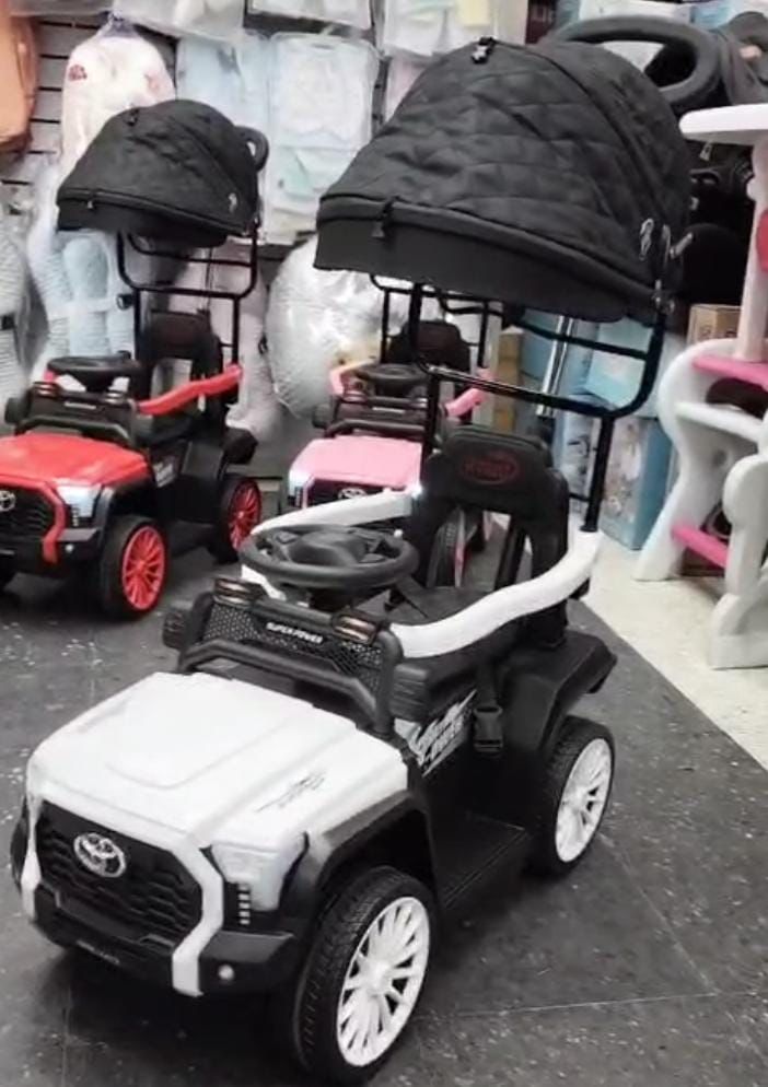 Super Carro Montable Eléctrico Toyota con Control Remoto - Luces led - Imagen 11