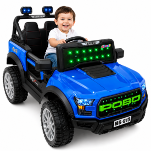 Carro Eléctrico Infantil 12V con Control Remoto y Luces LED