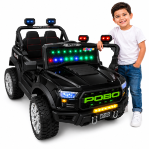 Carro Eléctrico Infantil 12V con Control Remoto y Luces LED