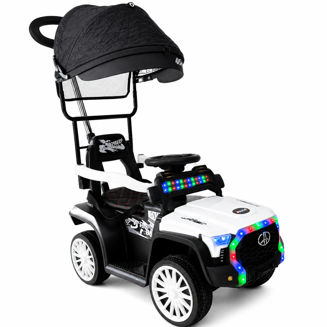 Super Carro Montable Eléctrico Toyota con Control Remoto - Luces led - Imagen 4
