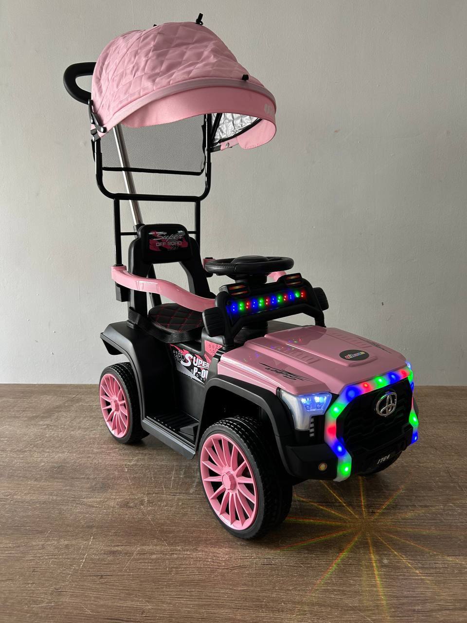 Super Carro Montable Eléctrico Toyota con Control Remoto - Luces led - Imagen 5