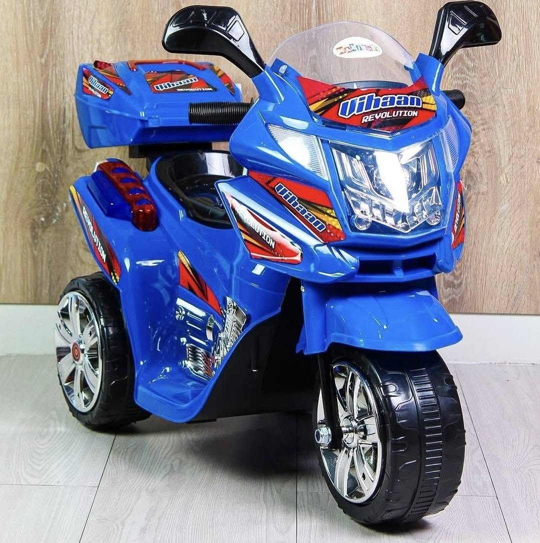 Trimoto Eléctrica Infantil 6V con Bluetooth, Luces LED y Baúl Trasero - Imagen 3