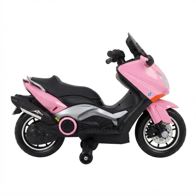 Moto Eléctrica Infantil Nmax 12V con Luces LED, Bluetooth y Asiento en Cuero