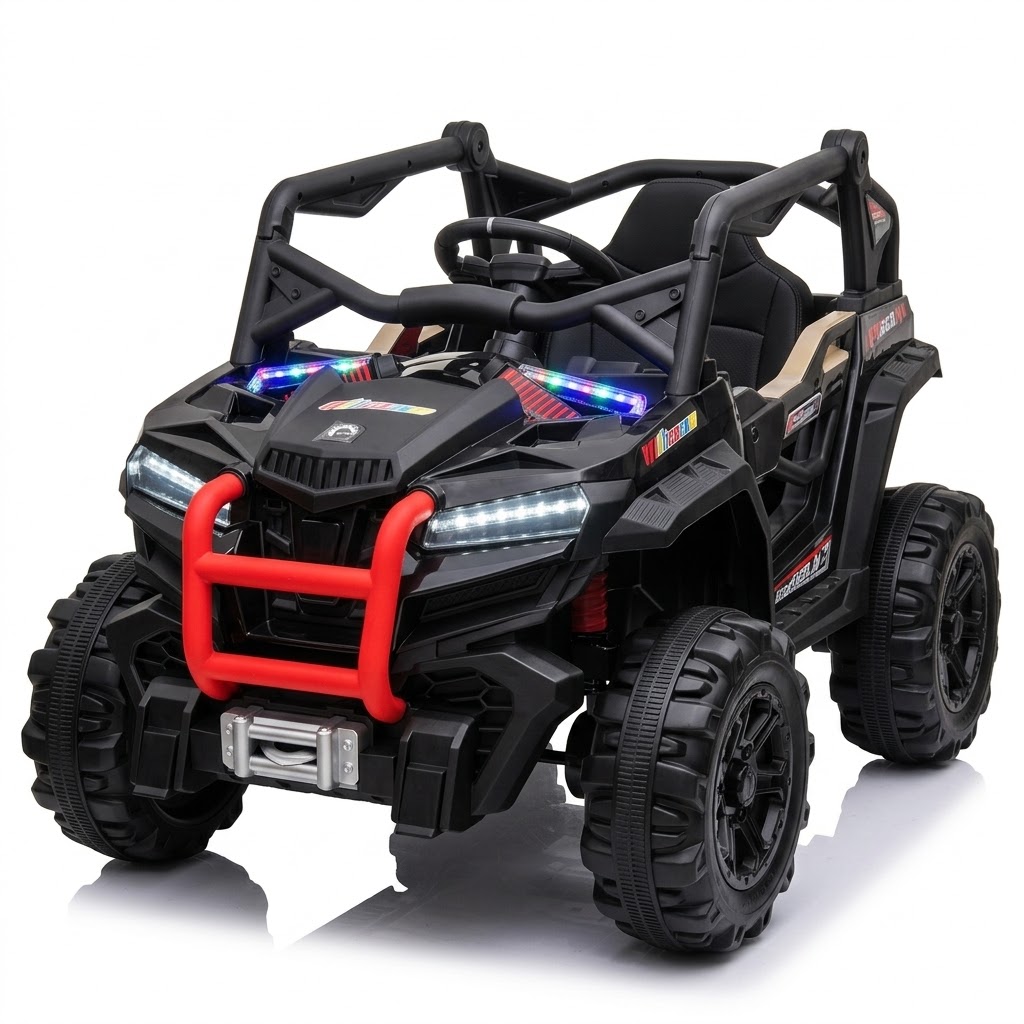 Carro Montable Eléctrico Infantil Razer 12V con 5 Motores, Control Remoto y Llantas de Goma