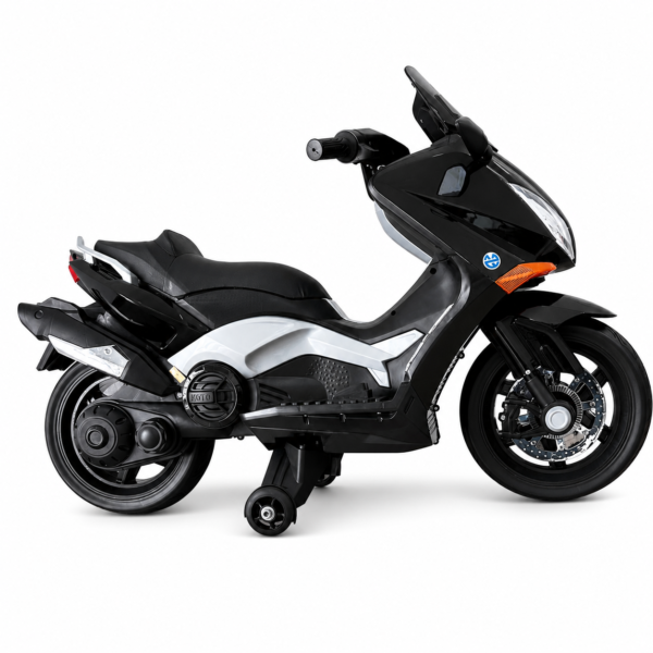Moto Eléctrica Infantil Nmax 12V con Luces LED, Bluetooth y Asiento en Cuero - Imagen 3
