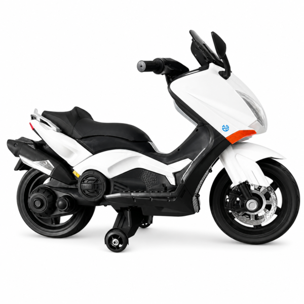 Moto Eléctrica Infantil Nmax 12V con Luces LED, Bluetooth y Asiento en Cuero - Imagen 2