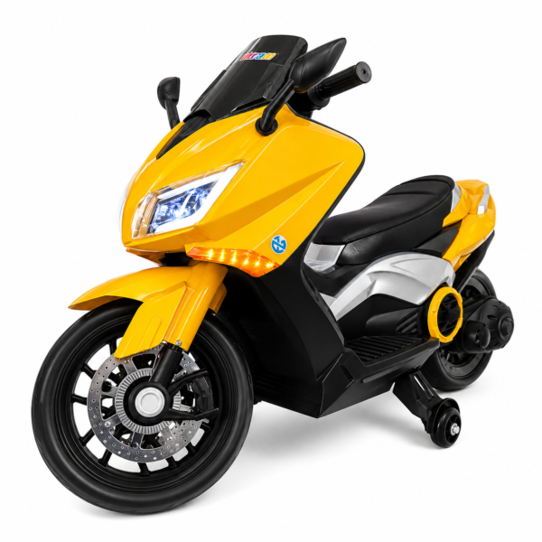 Moto Eléctrica Infantil Nmax 12V con Luces LED, Bluetooth y Asiento en Cuero - Imagen 4